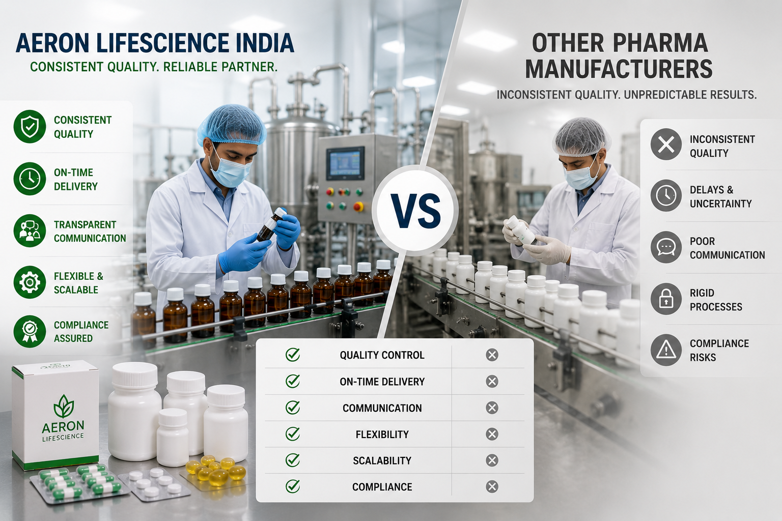 Comparison Between Pharma Manufacturers